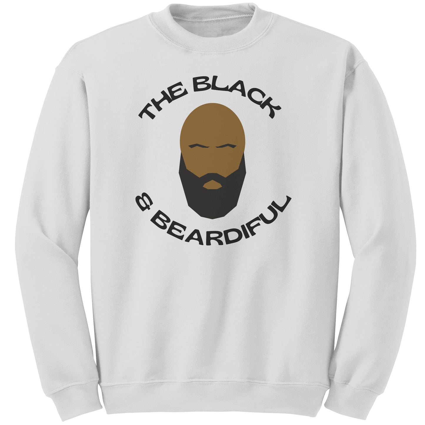 The Black & Beardiful Bald (Color) Crew Sweatshirt