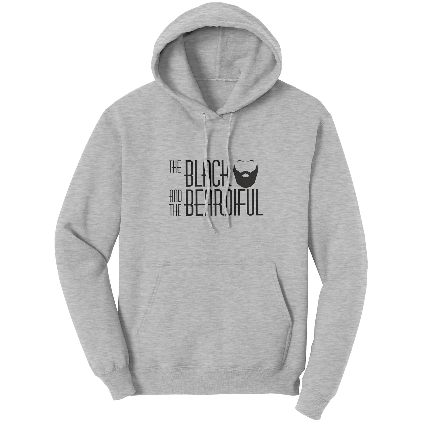 The Black and  The Beardiful Script Hoodies