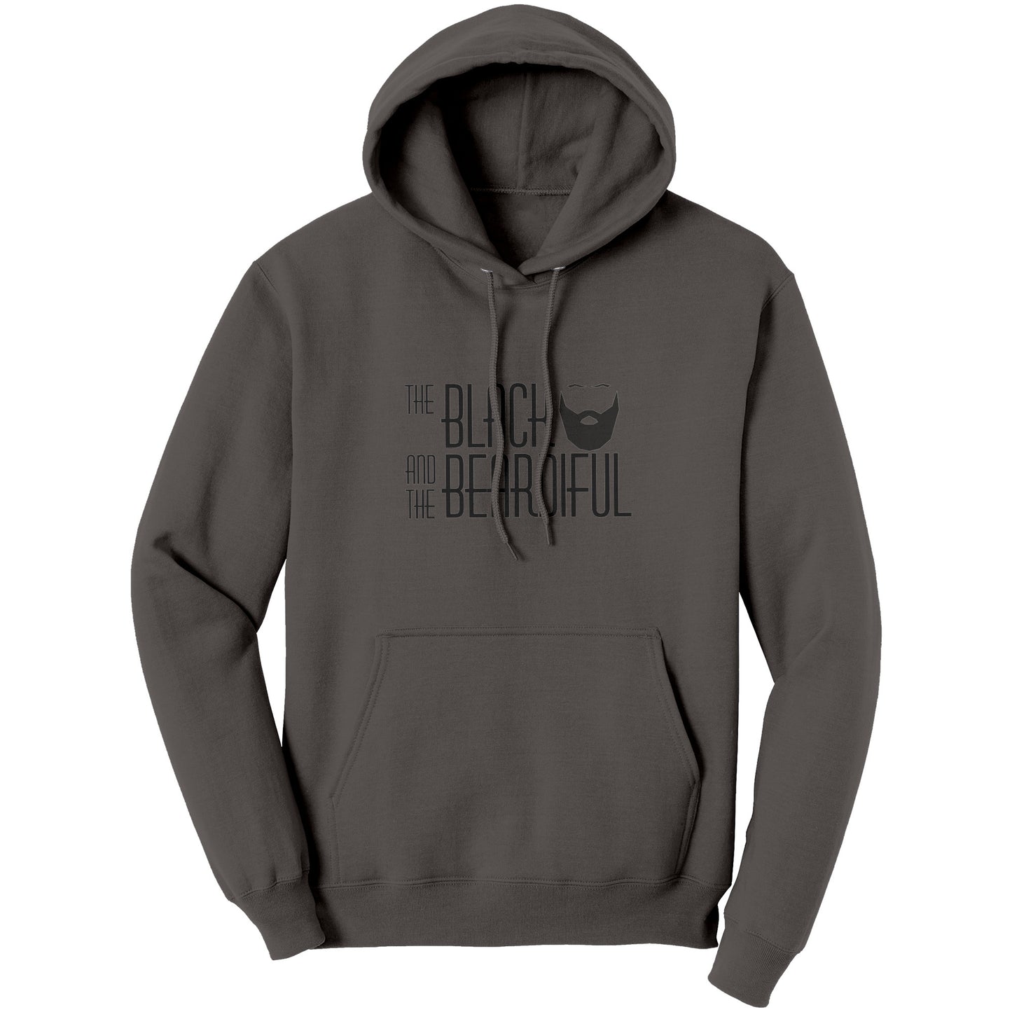 The Black and  The Beardiful Script Hoodies