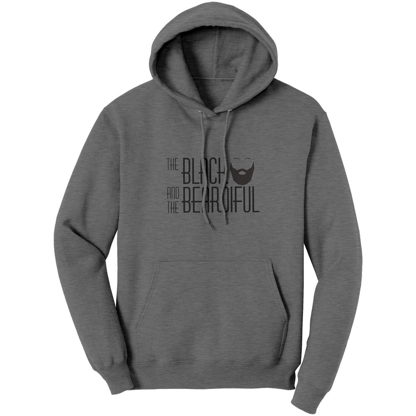The Black and  The Beardiful Script Hoodies