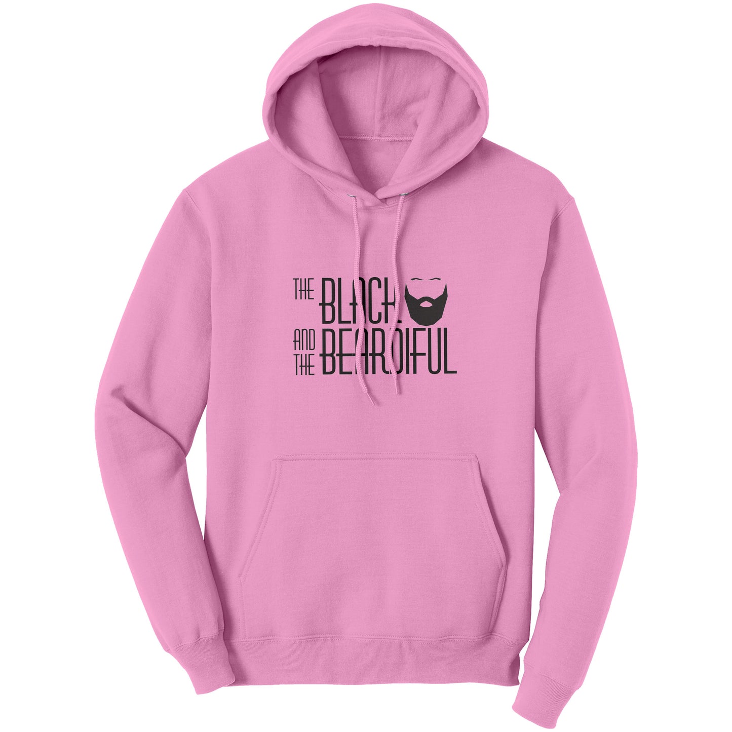 The Black and  The Beardiful Script Hoodies