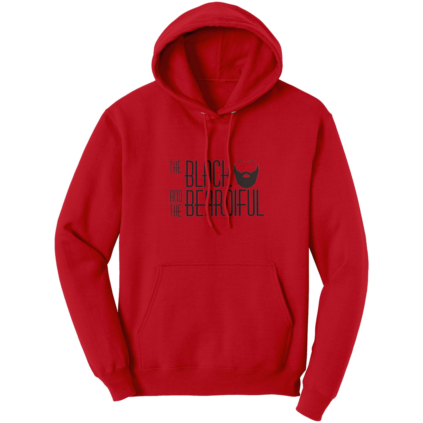The Black and  The Beardiful Script Hoodies